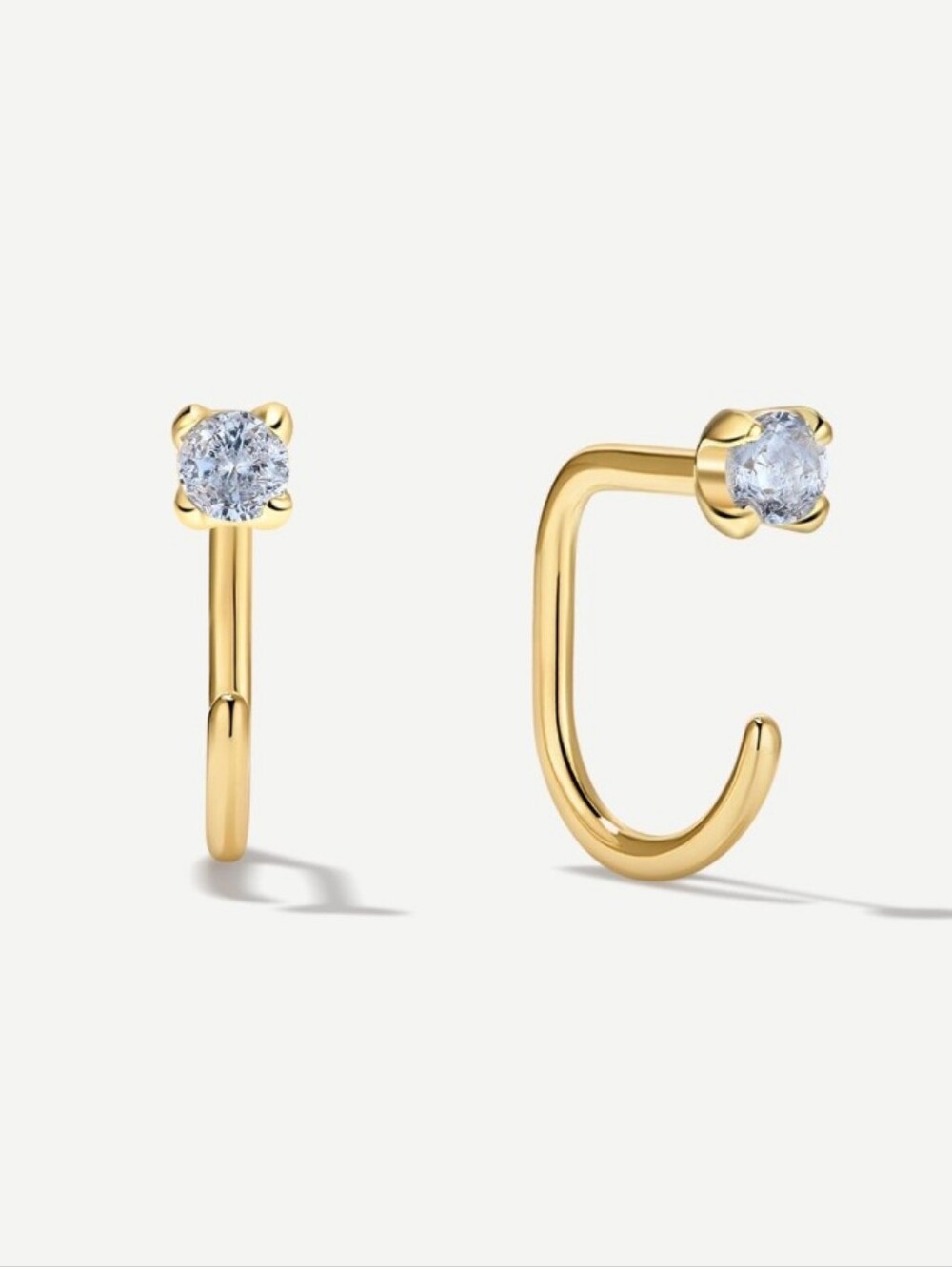 Elegant gold mini hoop earrings